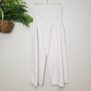Frida Linen Lagenlook Coulotte Pants Size 1